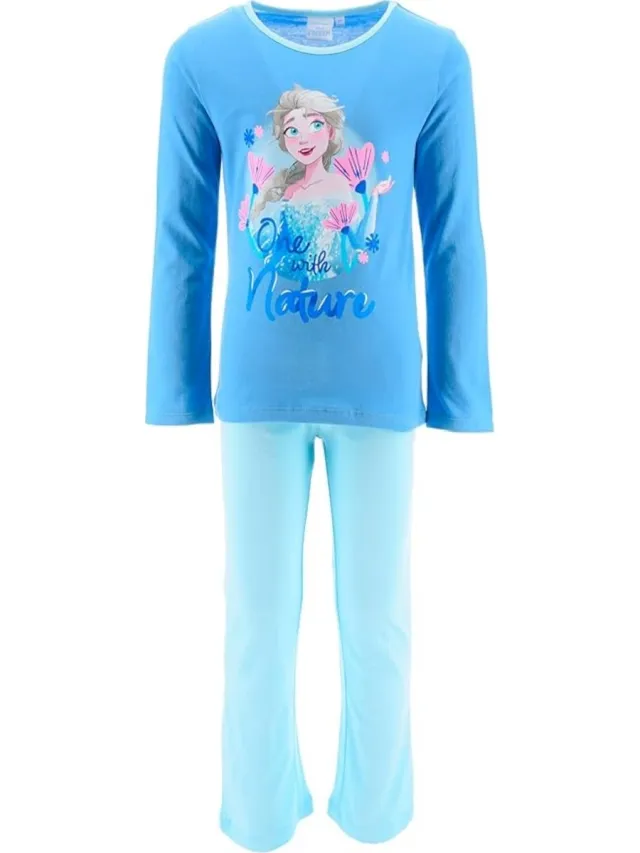 Disney Frozen Pyjama - Katoen - One with Nature - Blauw
