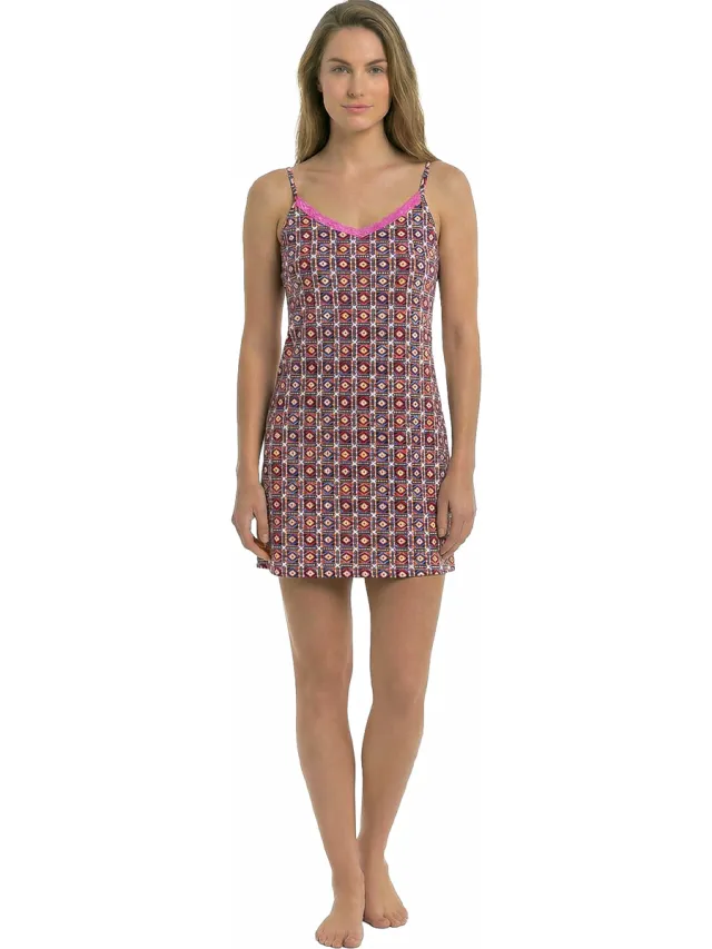 Kisses&Love KL45300 nachthemd paars Veelkleurig