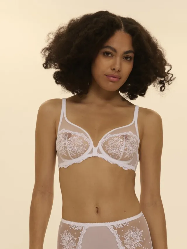 Simone Pérèle Intrigue Plunge BH White Wit