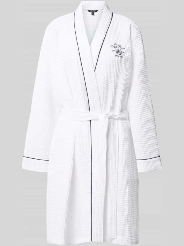 Lauren Ralph Lauren Regular fit badjas van katoenmix Wit