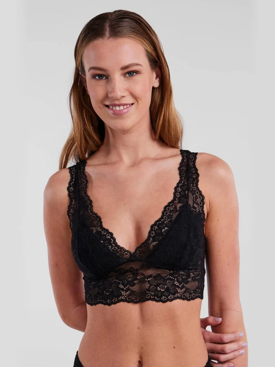Pieces PCLINA bralette zwart