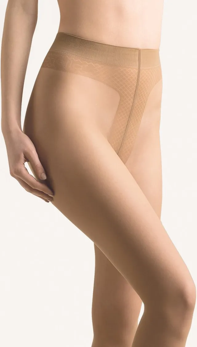 Gabriella Zomerpanty dames - 8 Denier - Beige / Beige - Maat: S - Model: Elegant Mat