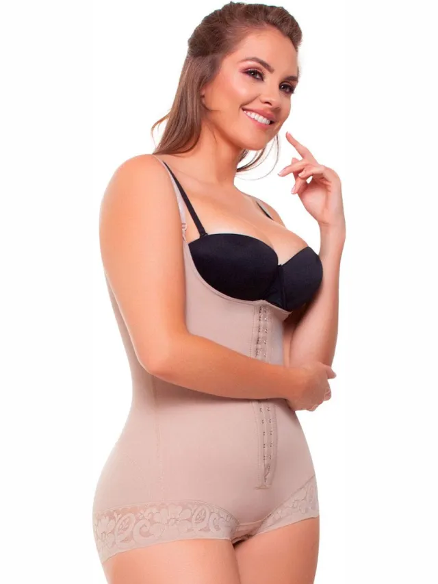 Fajitex FAJA COLOMBIANAS | BODYSUIT DAMES | COLOMBIAANSE SHAPEWEAR | DRUKPAK BBL BUIKWANDCORRECTIE LIPOSUCTIE POST OPERARTIEF 022770 10 Beige