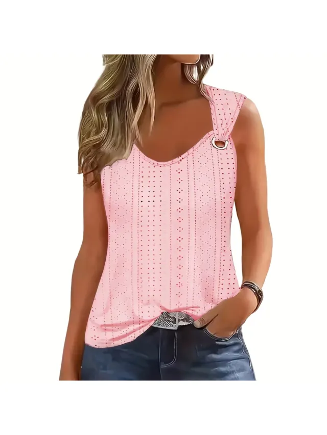 Currero Topje Dames - Top Kleding - Shirt - Blouse - Kort - Volwassen - Roze 1