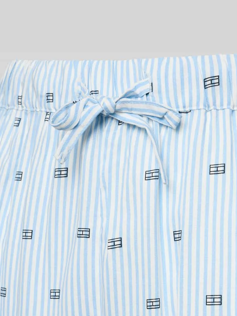 Tommy Hilfiger comfort fit pyjama short van pure viscose lichtblauw, foto 3