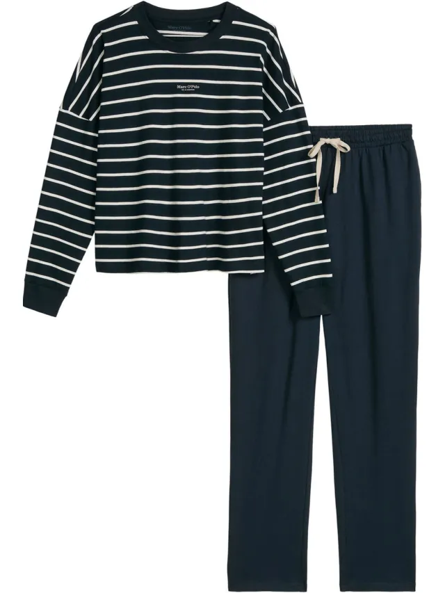 Marc O'Polo Vrouwen Pyjama Mix N Match Donkerblauw
