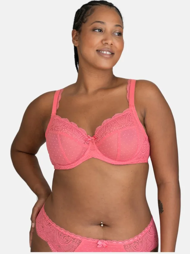 SugarShape bh CLARA LACE flamingo