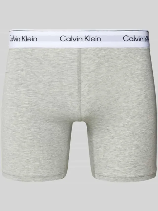 Calvin Klein Broek met label in band lichtgrijs, foto 2
