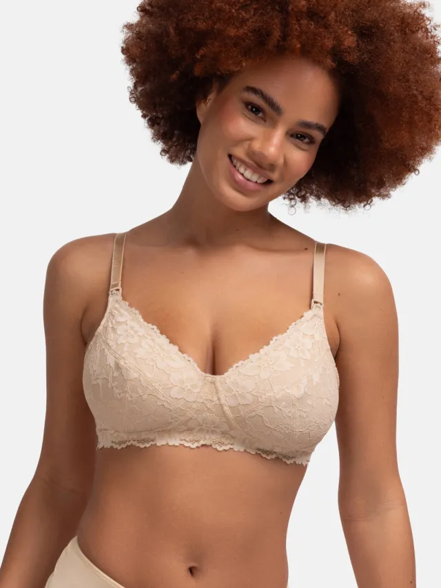 Dorina Valeria niet-voorgevormde voedingsbh beige