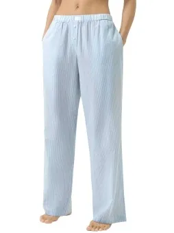 Mey Cotton Stripes Lounge Pants Wit,Blauw,Versch.kleure/Patroon