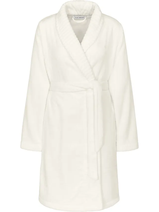 Triumph Morgenmantel Fleece Robe SILK WHITE