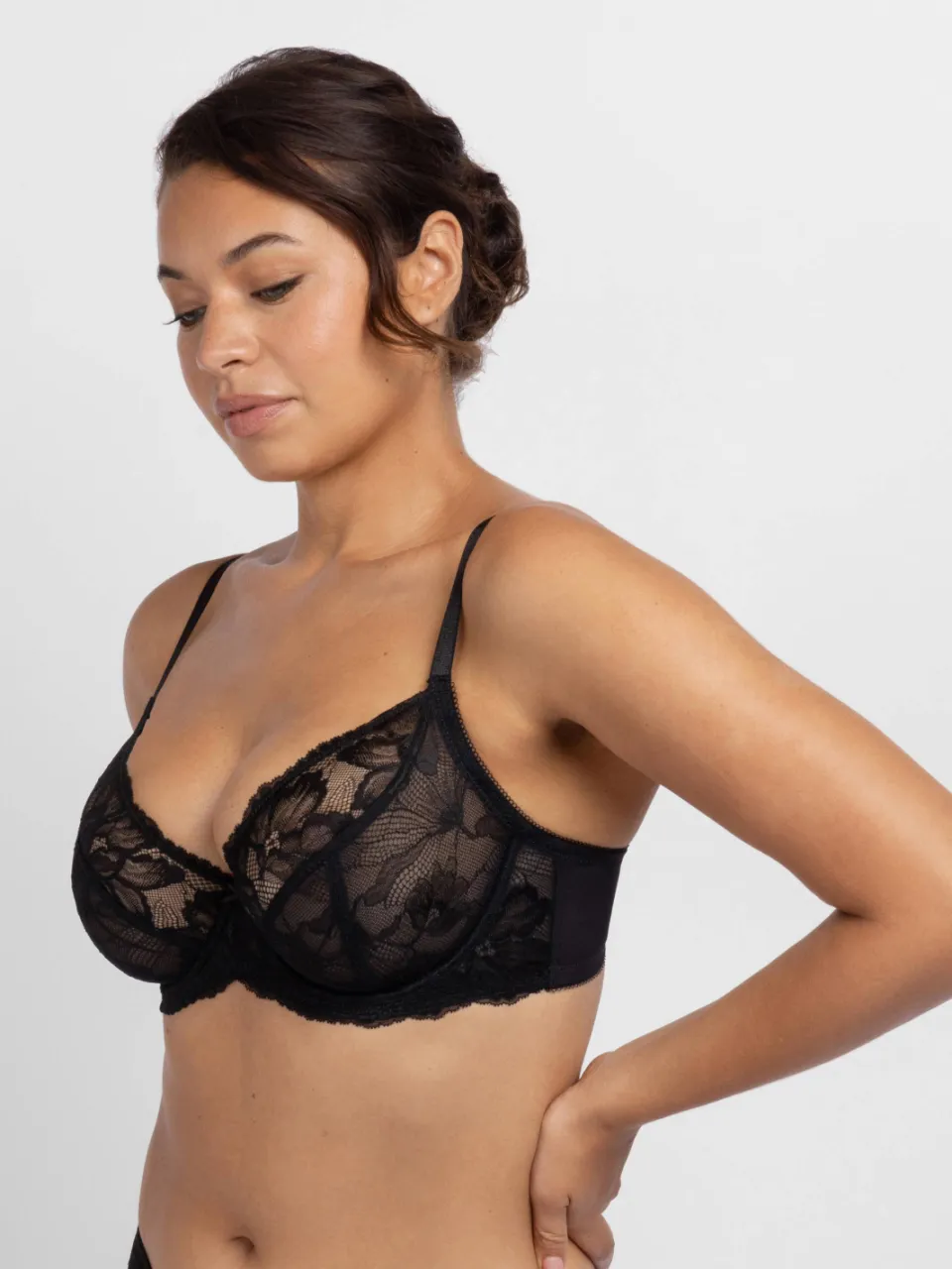 Dorina Perfect Lace niet-voorgevormde beugelbh zwart, foto 3