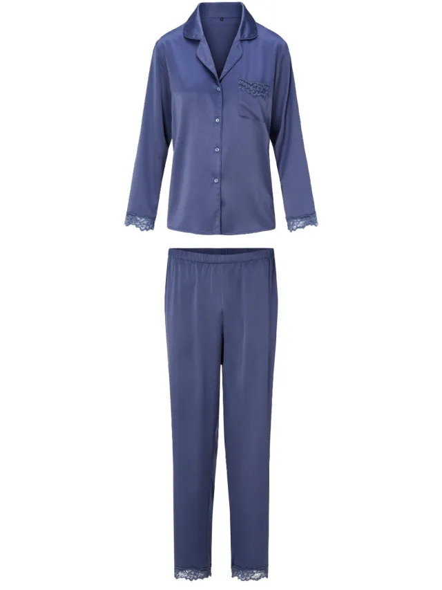 Lingadore Pyjama set Donkerblauw