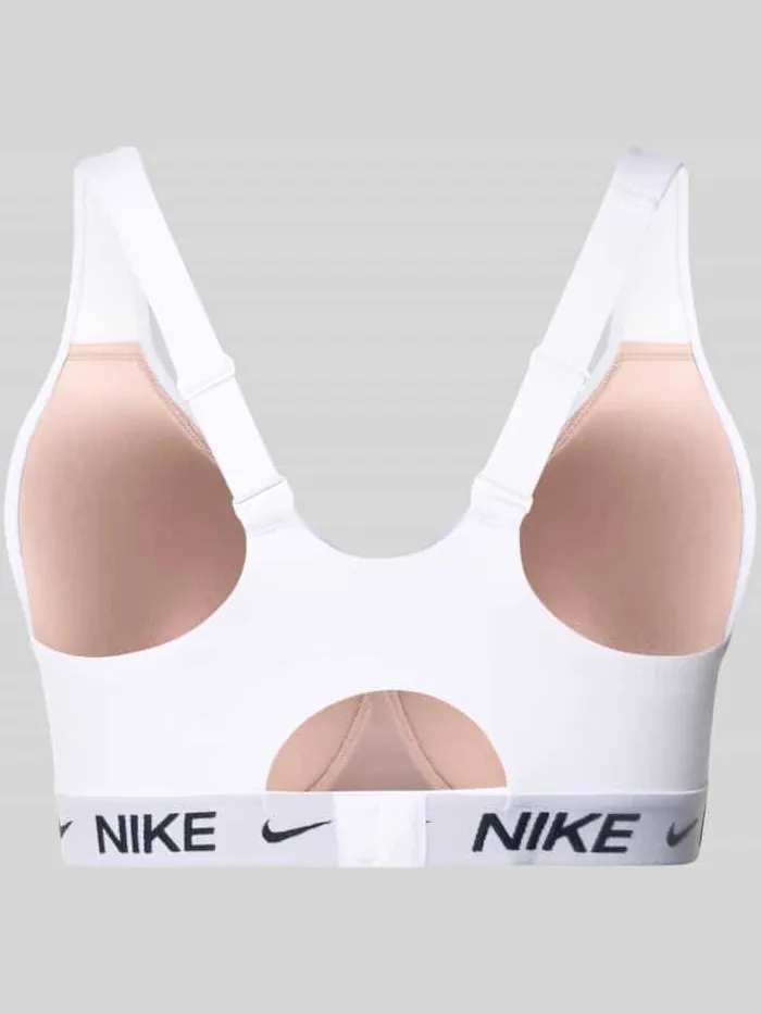 Nike Bustier met labeldetails en verstelbare bandjes wit, foto 2