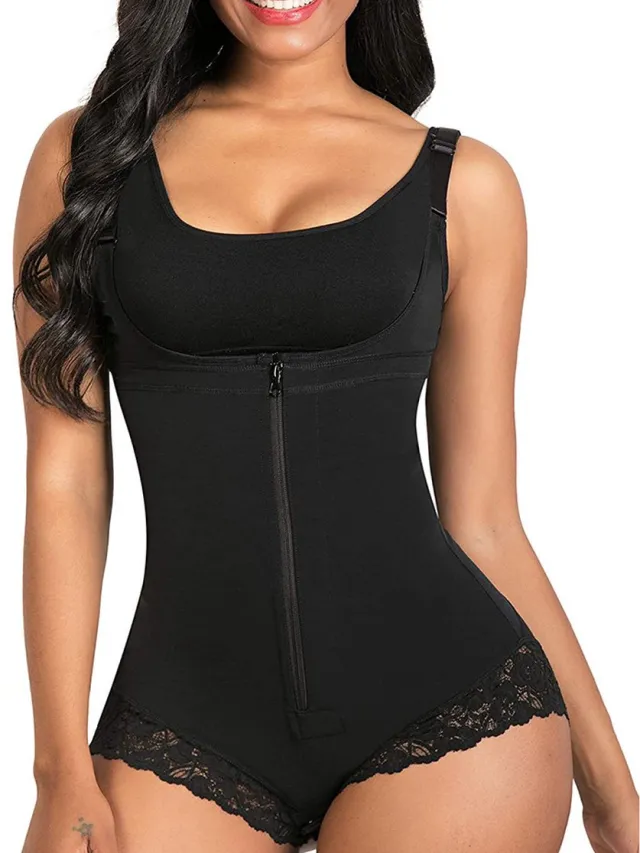 Livvi Wear Full Body Shapewear - Zwart - Shaper -Corrigerend ondergoed voor billen, buik en taille