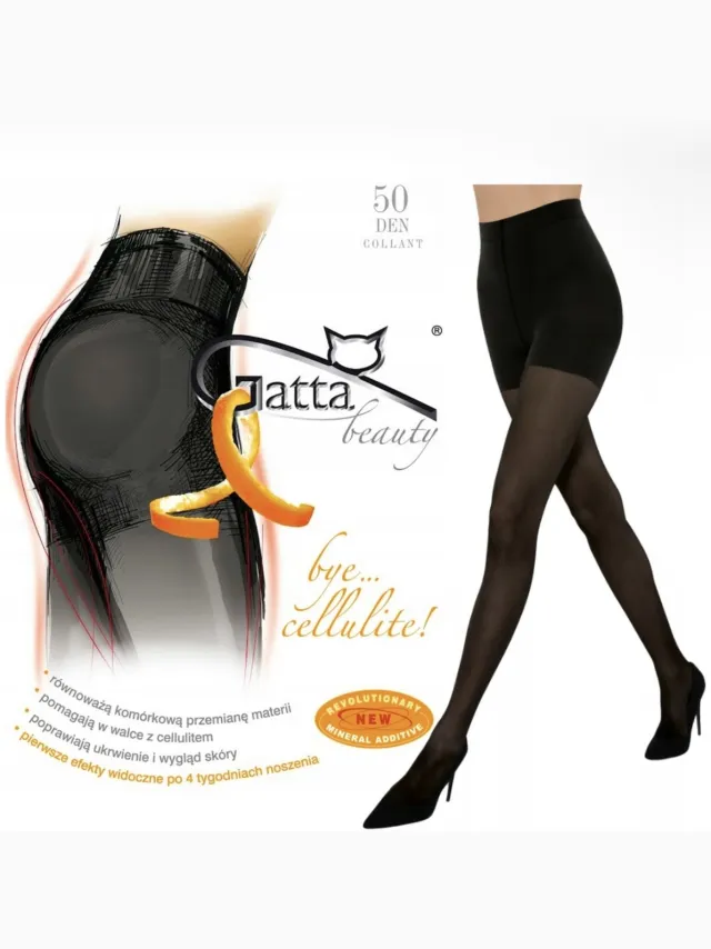 Gatta Dames Panty - 50 DEN - Zwart - Bye Cellulite - Corrigerende & Anti-Cellulite Panty - Verbeterde Huid & Comfort Zwart/Nero