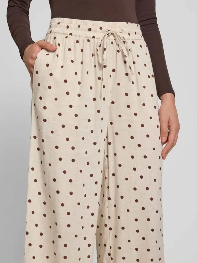 Pieces Recht broek van mix van viscose en linnen, foto 5