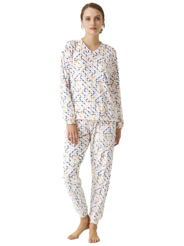 J&J Brothers JJB4 pyjamaset wit