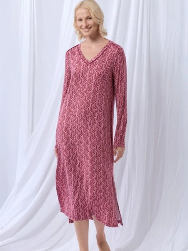 Lords & Lilies slaapkleed dames - roze - 252-50-XDE-Z/978