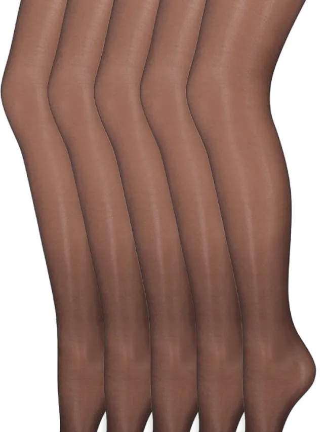 Marianne Matglans panty | 20 denier | Merk: Marianne | Maat: S t/m XXXL | Kleur: Almost black | 5 Paar Zwart