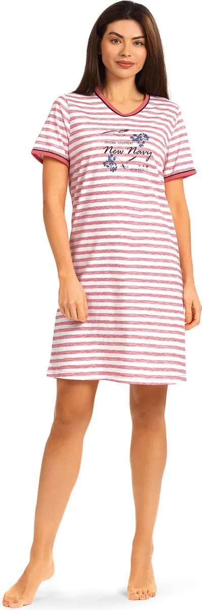 Comtessa Dames Nachthemd 'New Navy' Coral