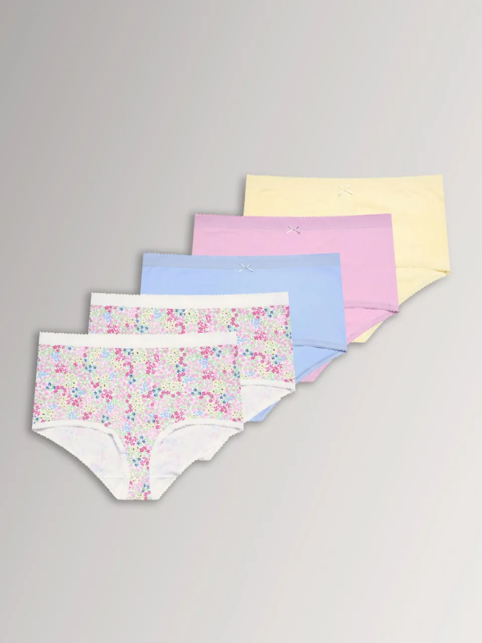 Yours Yourset 5Pack Roze Bloemenprint Lente Volledige Slipssize 46-48, foto 5