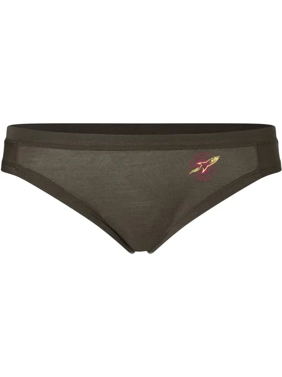 Super.Natural Women's Rocket175 Thong - Merino-ondergoed, bruin