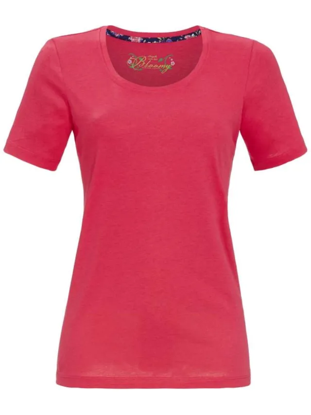 Ringella Dames pyjamashirt Ringella rood