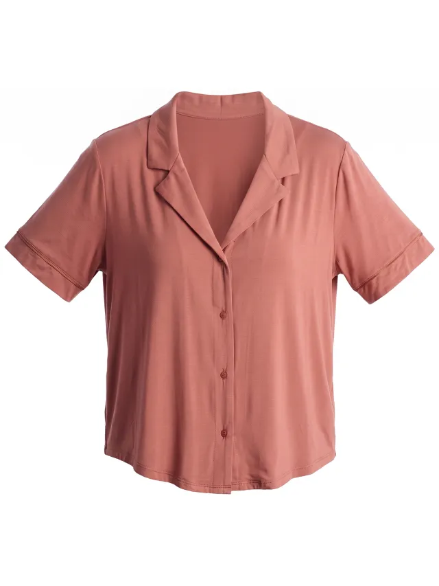 Gap Damespyjamashirt met korte mouwen 709290 roze, foto 2