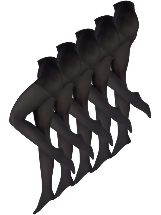 nur die Feinstrumpfhose Goodbye Laufmaschen 60 DEN zwart