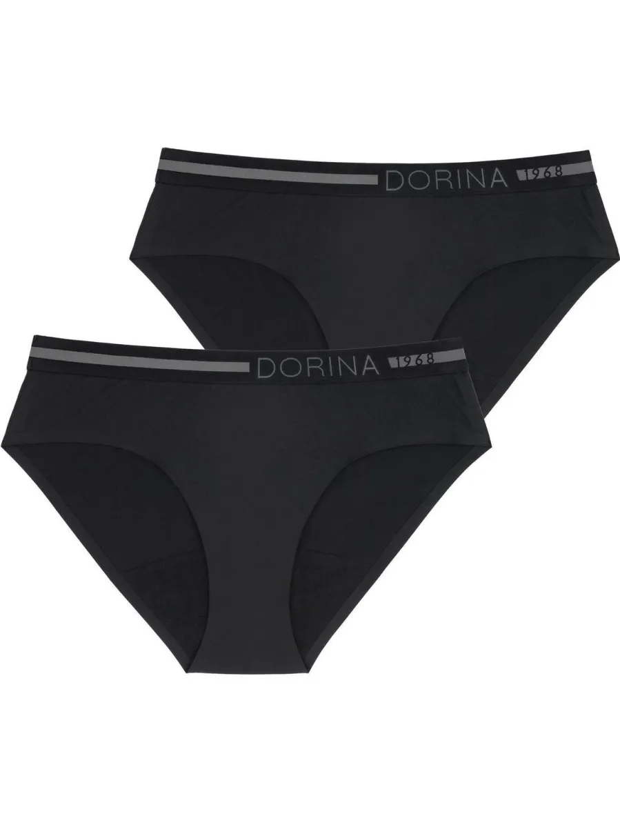 Dorina medium absorberende menstruatieslip Moon (set van 2) zwart, foto 2