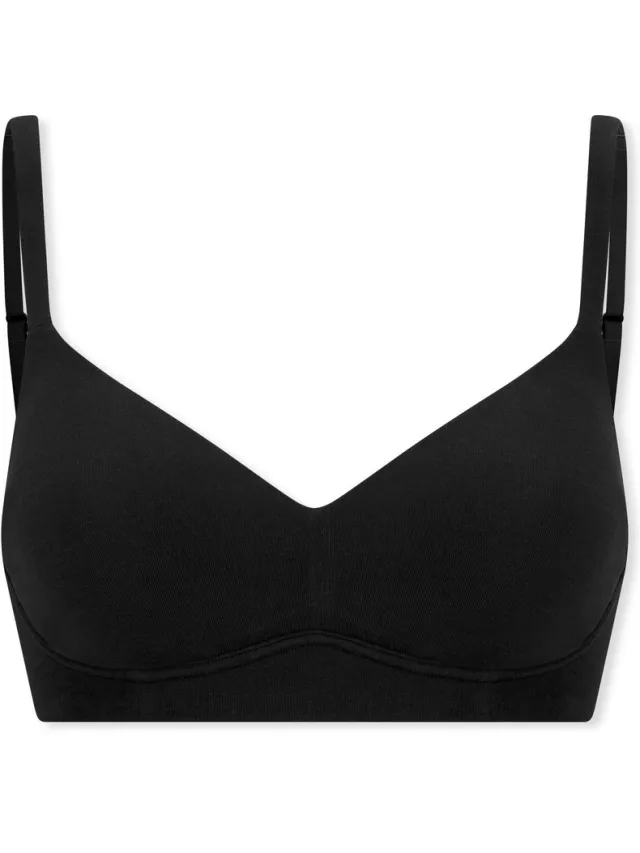Schiesser Soft BH Unique Cotton - Dames Beha zwart