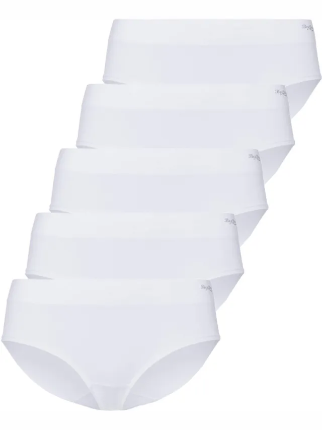 BeeDees Slip Comfee Hipster (5-er Pack) Naadloos vervaardigd wit