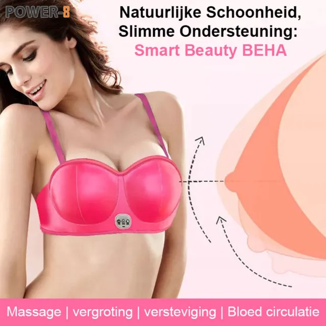 POWER-8 One size Revolutionaire Smart Massage BEHA: Jouw Weg naar Natuurlijke Schoonheid en Gezondheid - Borst vergroting - Borst versteviging - Brost massage - Bloed ciculatie - anti stress - massage apparaat - verkleind kans op borstkanker roze
