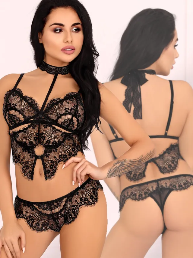 LIVCO CORSETTI Mayenan lingerie set zwart