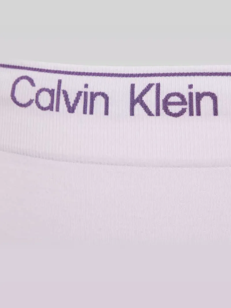 Calvin Klein Broek met elastische band met label lila, foto 3