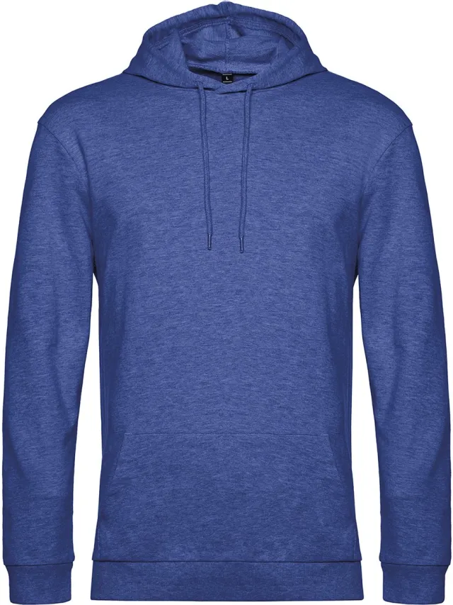 B&C Hoodie French Terry B&C Collectie maat L Heather Kobaltblauw