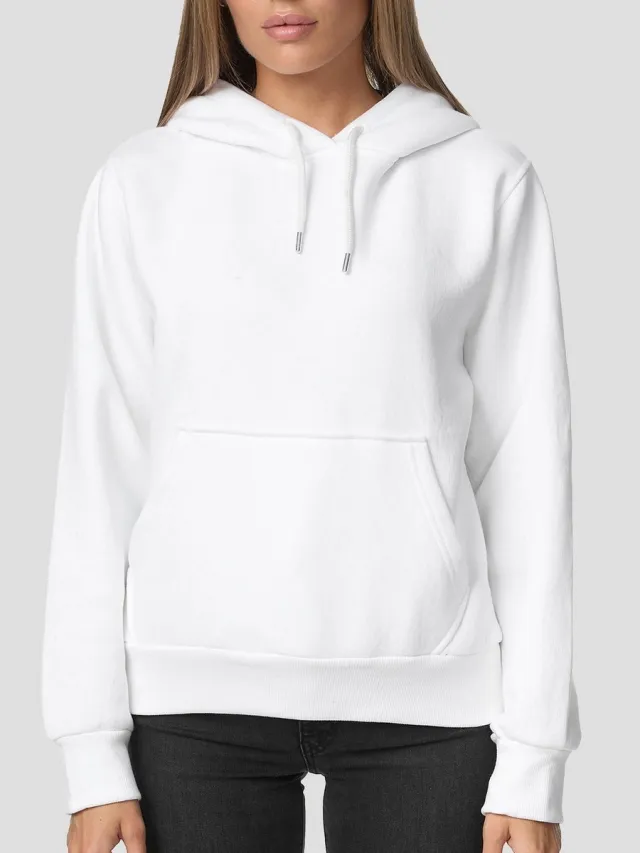 Smith & Solo Hoodie Dames - Sweatshirt Dames Met Capuchon - Katoen - Wit