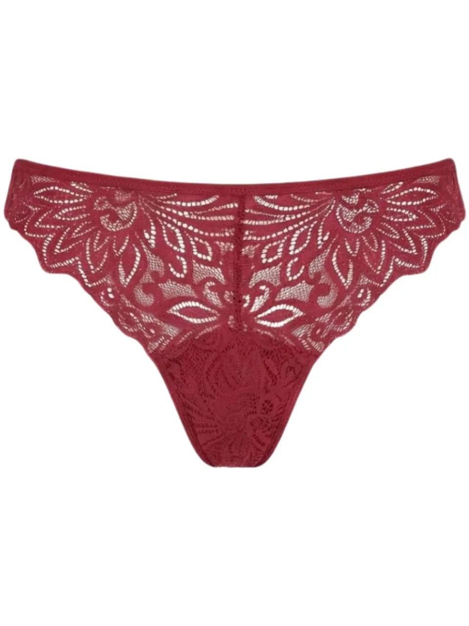 Moodies Undies licht absorberende kanten menstruatiestring rood, foto 2