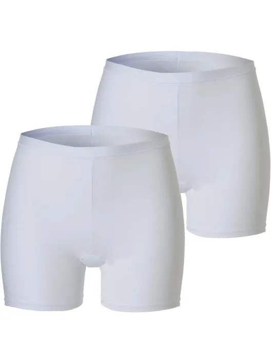 Cotonella Dames boxershort katoen 2-pack Wit