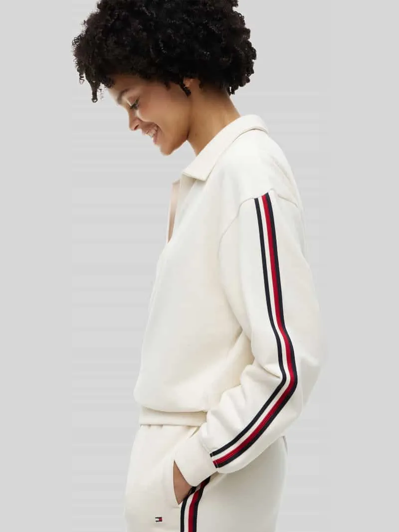 Tommy Hilfiger Regular fit lounge-top van puur katoen offwhite, foto 5