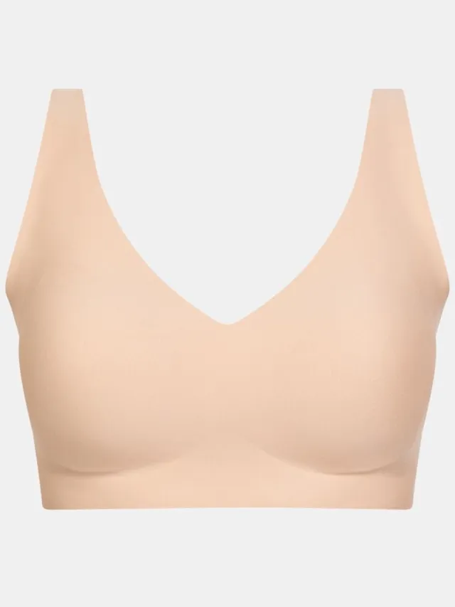 Chantelle Softstretch Power - Beugelloze Plunge bh - naadloos - onzichtbaar - GOLDEN BEIGE