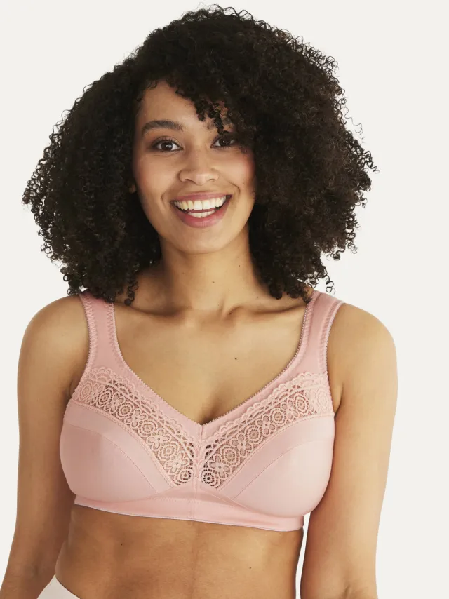 Swegmark Cotton Stars bh zonder beugel roze