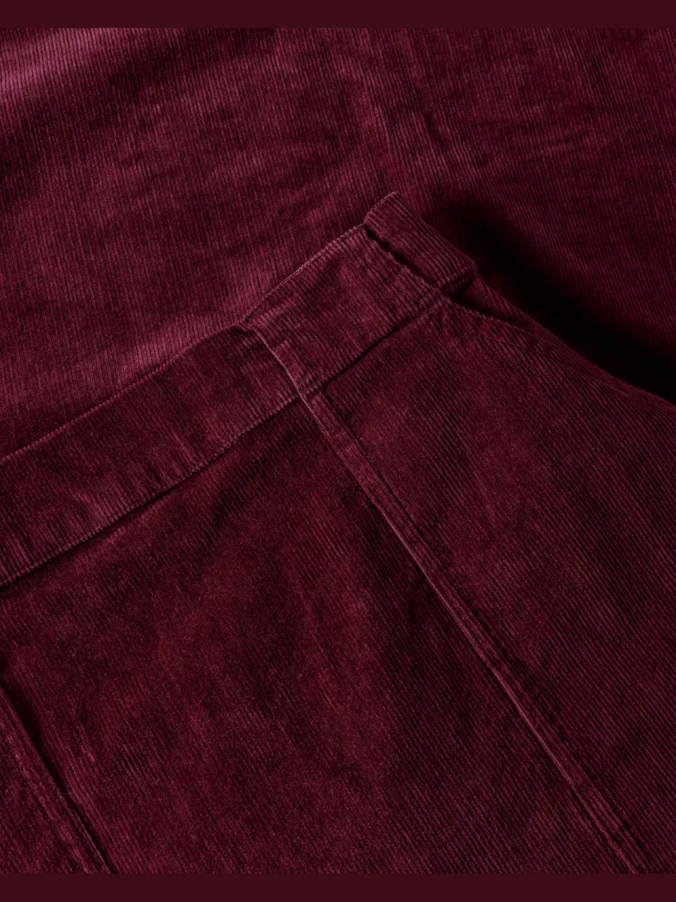 KnowledgeCotton Apparel dames vegan Rok Corduroy Bordeaux, foto 2