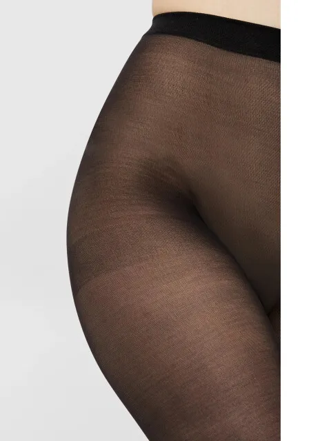 Pieces NIKOLINE 20 denier panty zwart set van 4, foto 3
