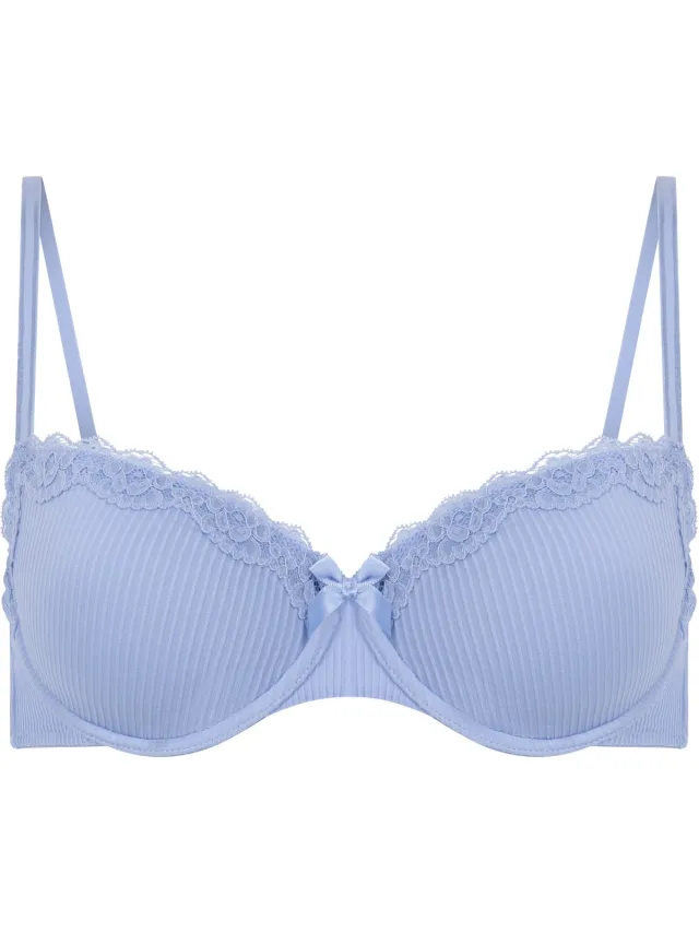 Hunkemöller Dames Lingerie Voorgevormde beugel bh Lola - Blauw