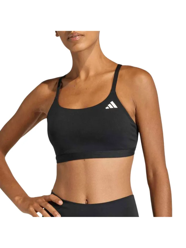 Adidas Optime Essentials Light Sportbeha Dames Zwart