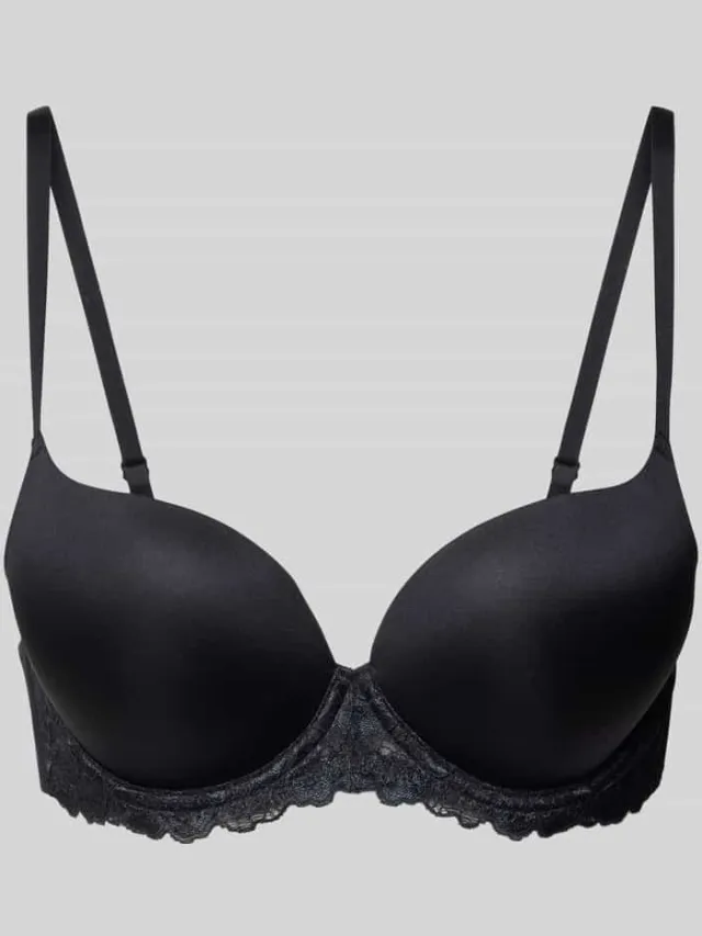 Dorina Super Push-up Bh met Details van kant Model 'CLAIRE' Zwart