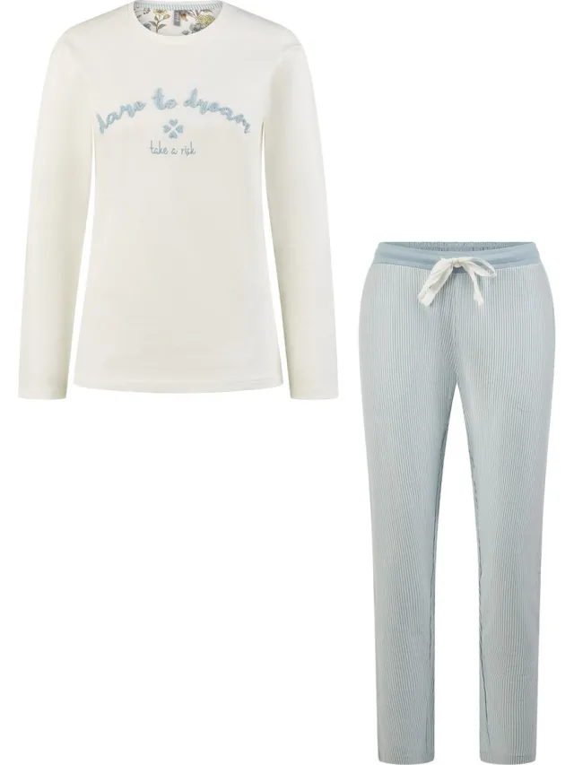 By Louise Dames Pyjama Set Lang Dare To Dream Wit