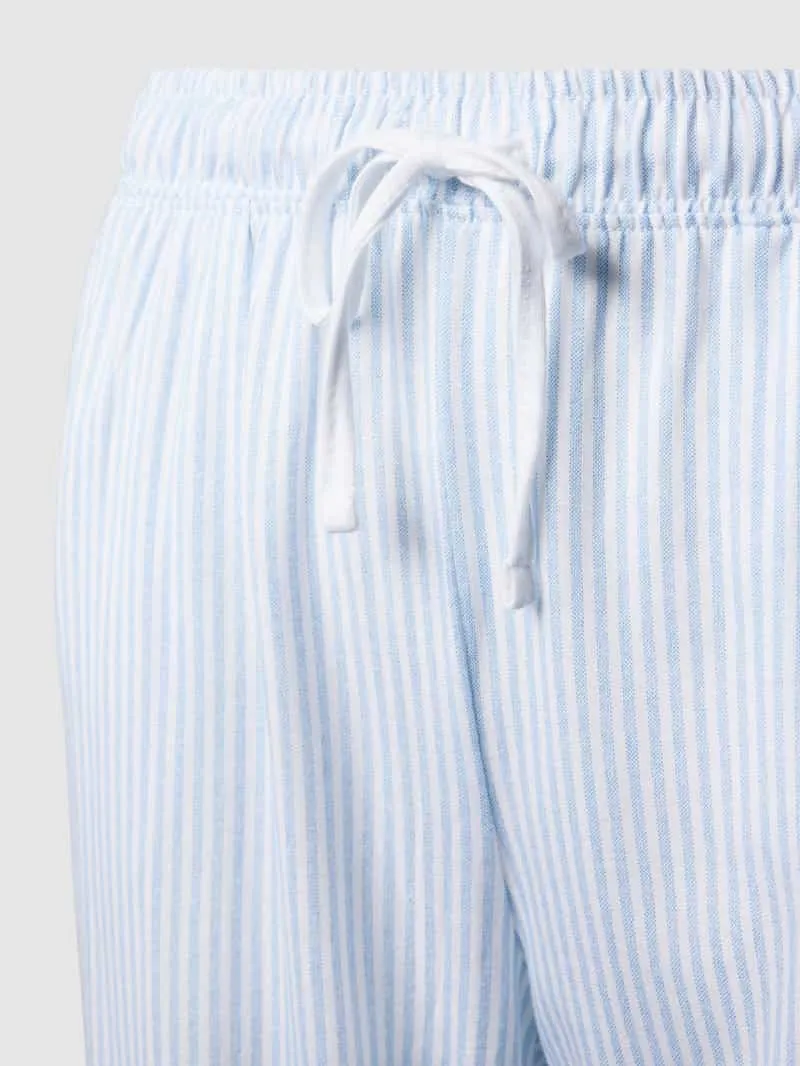 s.Oliver Regular fit pyjamabroek van mix van katoen en viscose blauw, foto 2